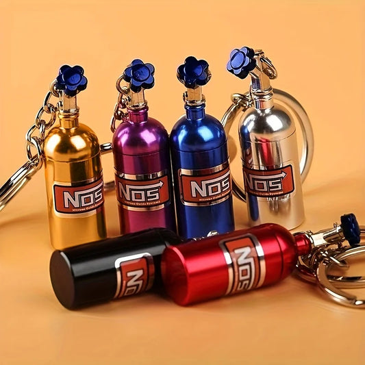 1/10 RC Car Metal NOS Nitrogen Bottle Decorative Part & Chain RC Car Detail Part Peaceful Pleasures Health and Wellness