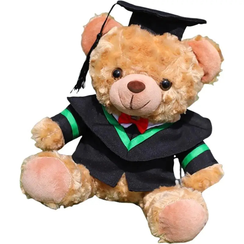Graduation Plush Bear with Cap & Gown | 10.6" Stuffed Toy Graduation Plush Bear Peaceful Pleasures Health and Wellness