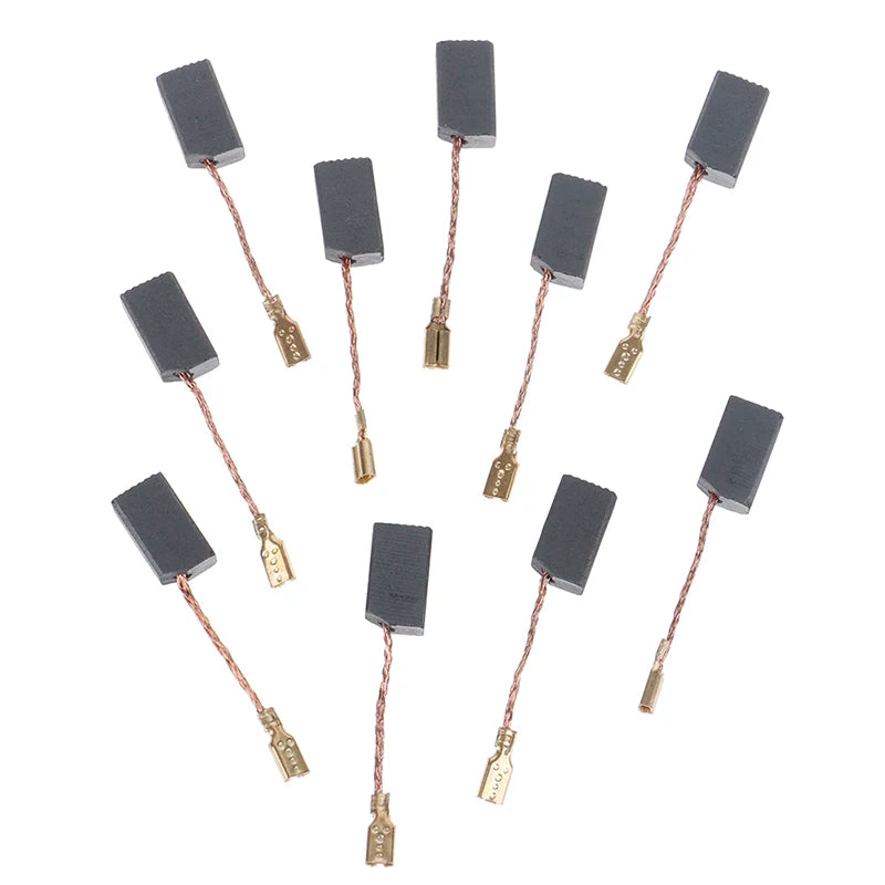 10PCS Electric Motor Carbon Brush 100# Fit For Electric Hammer Electric Drill Angle Grinder 6.3*8*14mm Peaceful Pleasures Health and Wellness