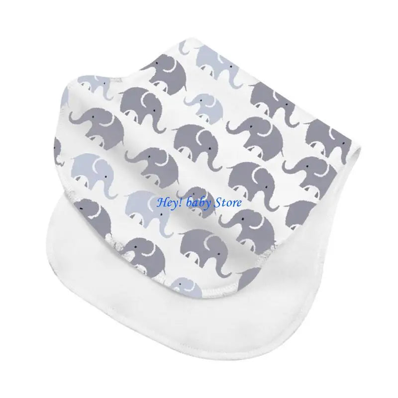 Soft Absorbent Baby Burp Cloths – Newborn Feeding & Teething Bibs