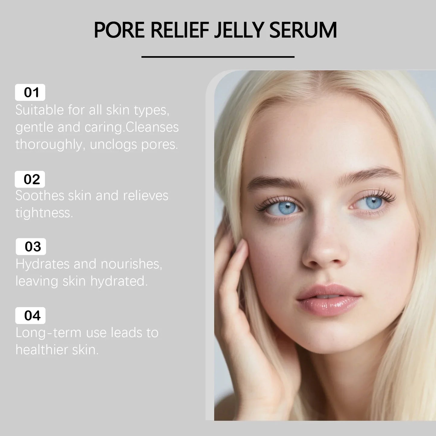 Moisturizing Gel Face Serum – Hydrating, All Skin Types