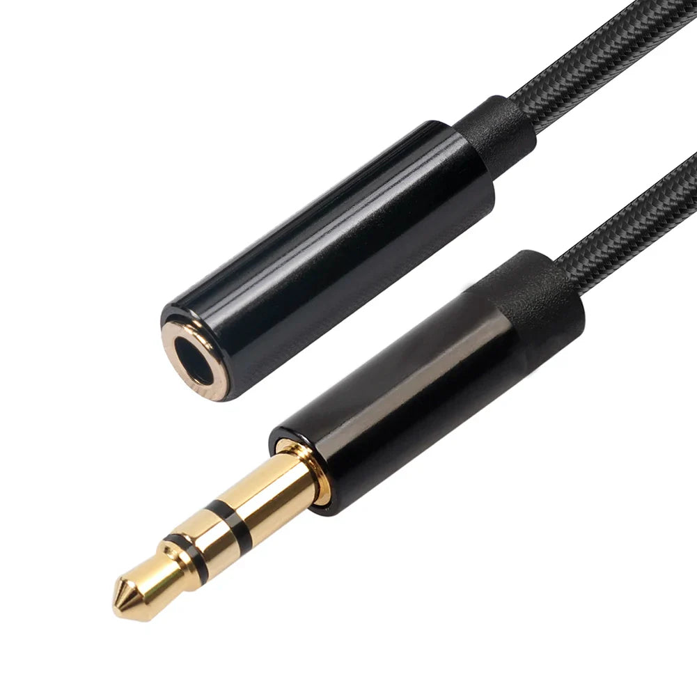 3.5mm Male to Female Audio Extension Cable – Aux Adapter