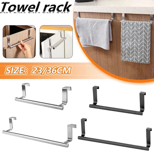 Over Door Towel Rack – Stainless Steel Hanging Bar Organizer Over Door Towel Rack Peaceful Pleasures Health and Wellness