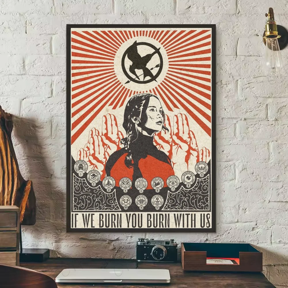 Hunger Games HD Movie Poster | Waterproof PVC Wall Art Décor Movie Wall Poster Peaceful Pleasures Health and Wellness z13 15X20cmNoframe