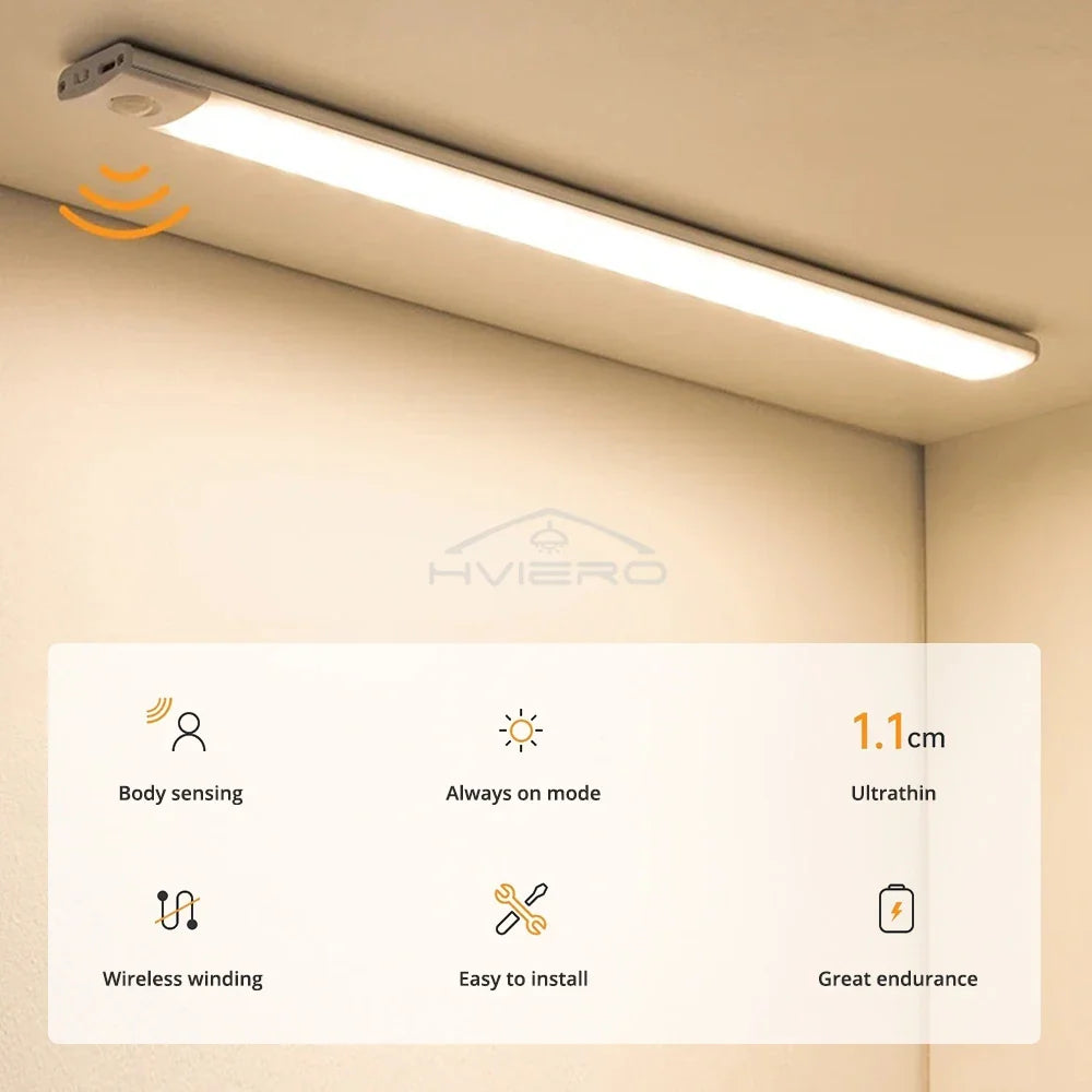 USB Rechargeable LED Motion Sensor Night Light – Cabinet & Hall