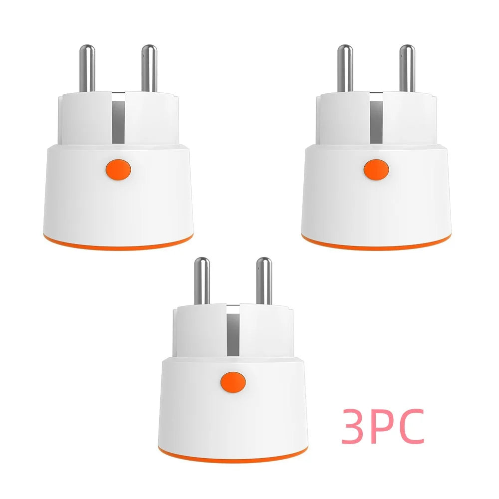 Tuya 16A EU Smart Power Plug Zigbee 3.0 Outlet Child Lock Smart Socket Remote Control Work With Alexa Google Home Peaceful Pleasures Health and Wellness 3 PC