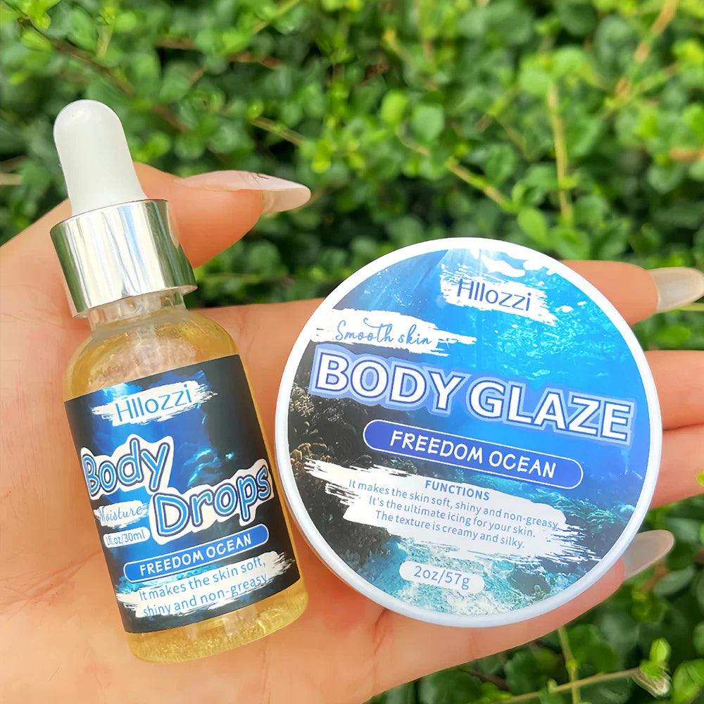 Body Glaze & Oil Combo – Non-Greasy Hydrating Body Lotion