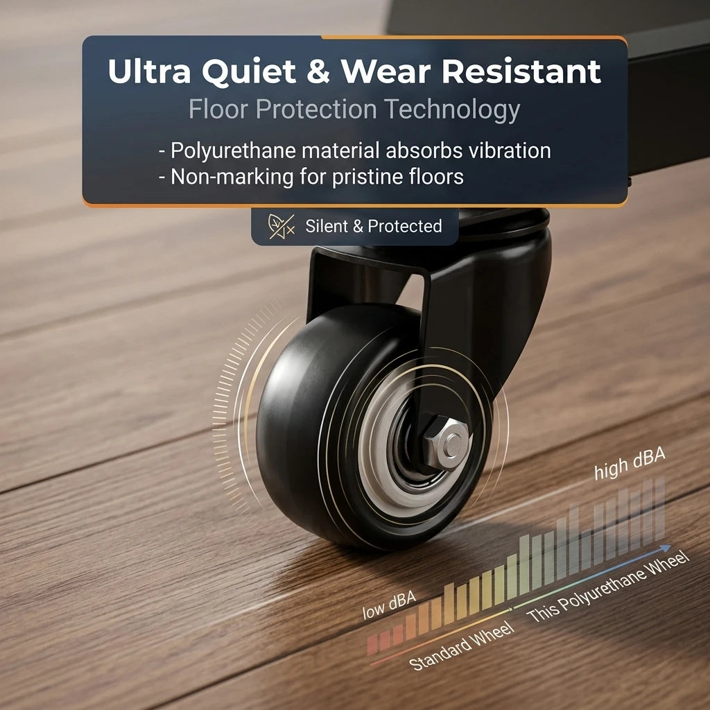 4 Pieces Of 1.5-Inch Universal Wheels Silent Furniture Casters Can Rotate 360° Suitable For Trolleys Cabinets And Scaffolding Peaceful Pleasures Health and Wellness