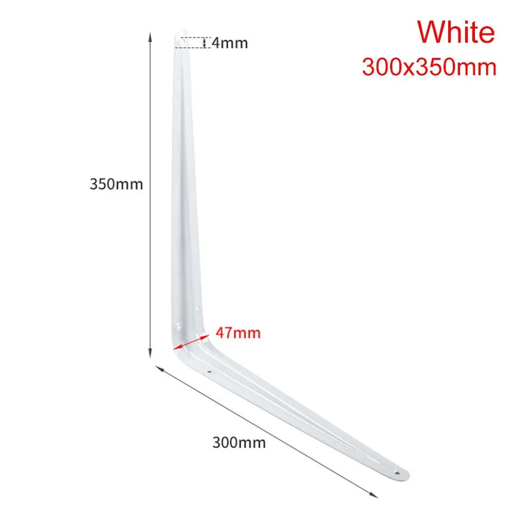 Metal Triangular Wall Bracket L-Shape Corner Shelf Support 4–14"