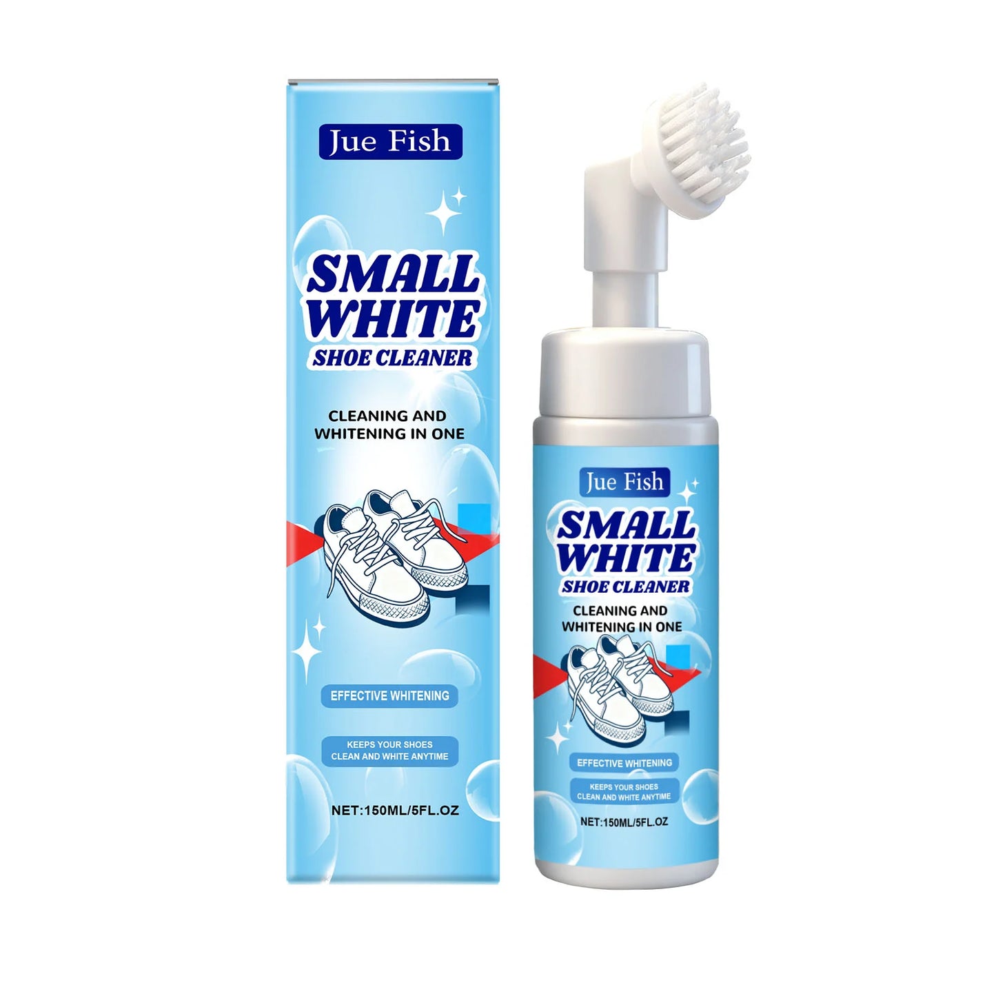 Jue-Fish White Shoe Cleaning Mousse 150ml | Stain Remover