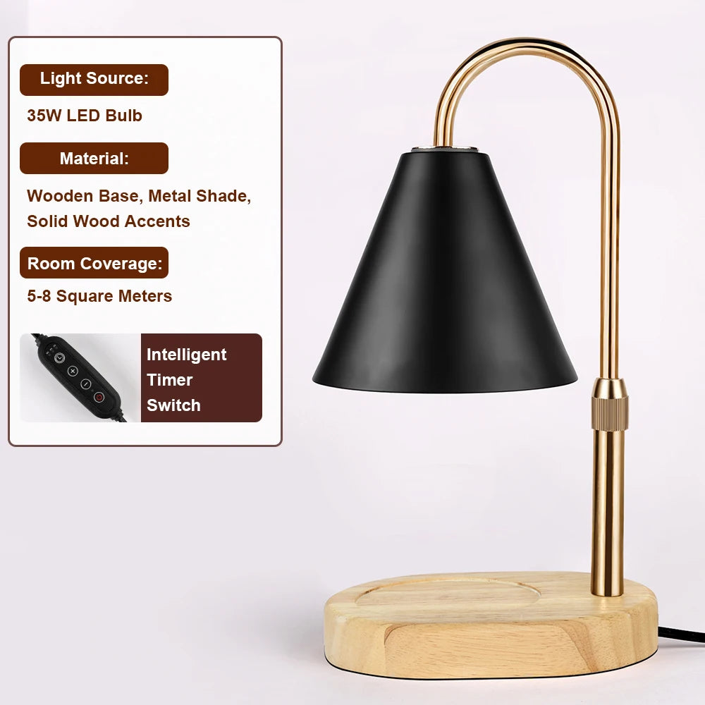 RUNTOIN Dimmable Candle Warmer Lamp with Timer | Home Decor