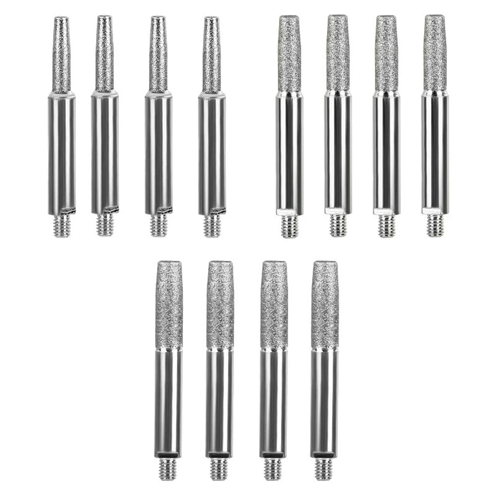 Lot Chainsaw Sharpener Cylindrical Burr 4 8 Parts Grinding Head Chain