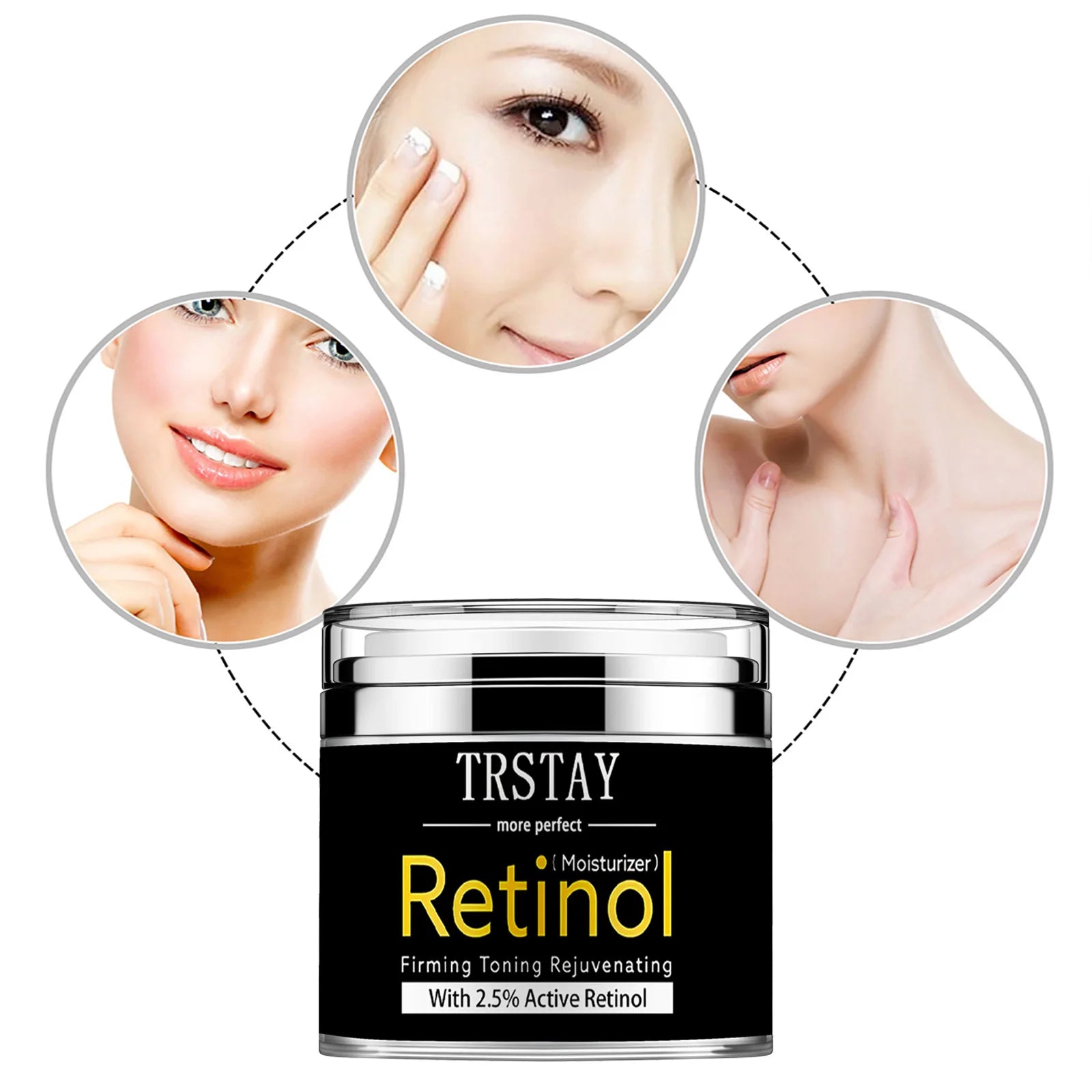 Retinol firming and refreshing face cream, mild and non irritating, smoothes wrinkles, reduces fine lines and makes skin soft Peaceful Pleasures Health and Wellness