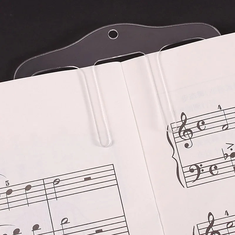 Plastic Sheet Music Holder Storage Clip Transparent Model Score Stand
