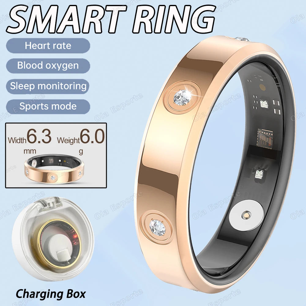 2025 Smart Ring | Heart Rate, Sleep & SpO2 Tracker – IP68