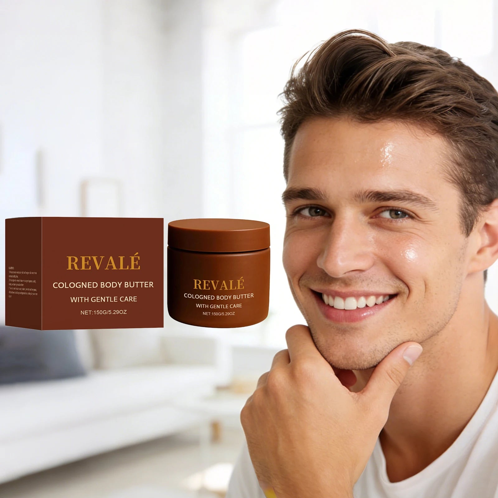 Sandalwood Men Body Cream Hydrate Rough Skin Refresh Body Repair Dryness Men First Choice Daily Use Non Greasy Body Moisturizer Peaceful Pleasures Health and Wellness