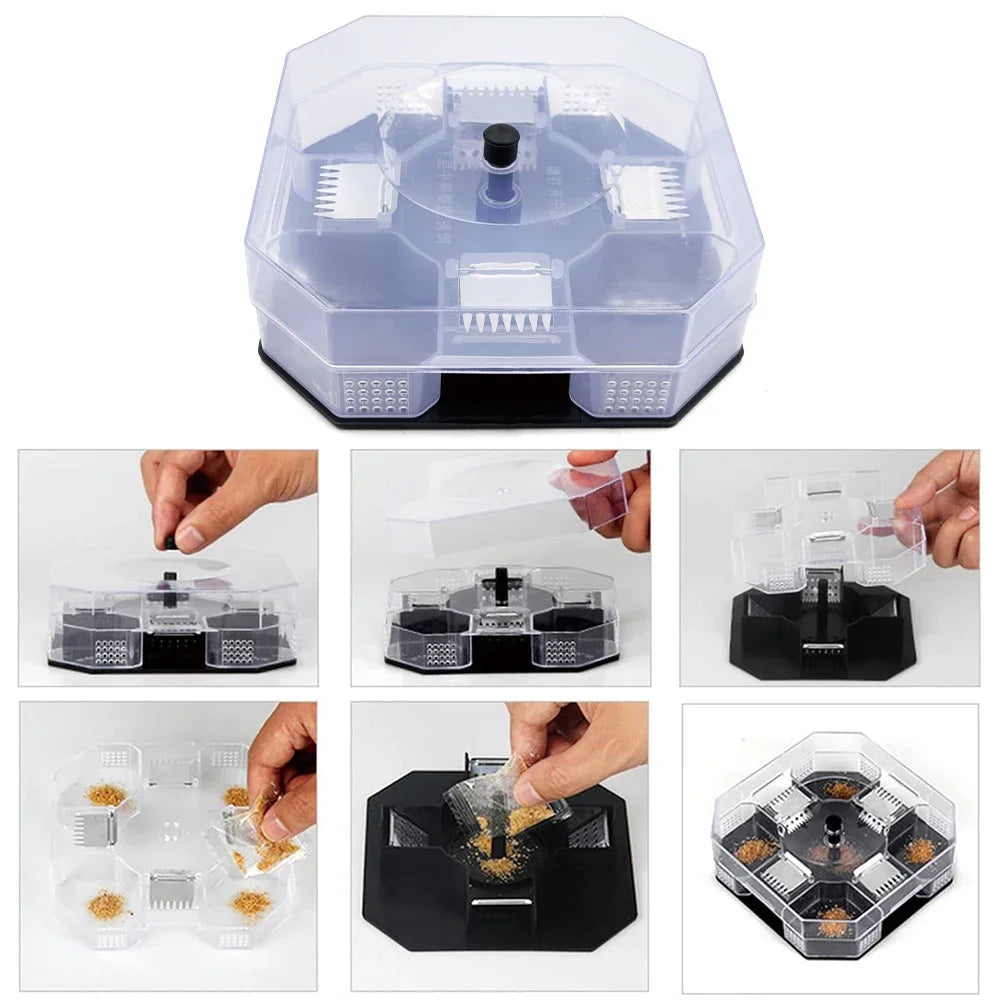 Cockroach Trap Bug Catching Tool Cockroach Box Home Indoor Kitchen Safety Physical Bug Size Pass Kill Trap Trap Peaceful Pleasures Health and Wellness