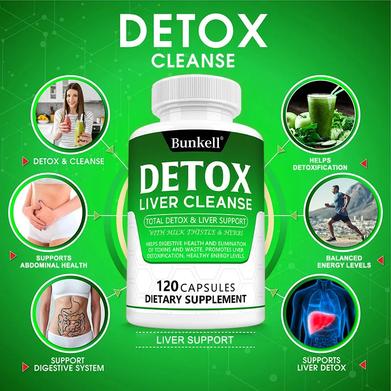 Liver Detox Cleansing Capsules - Milk Thistle, Artichoke & Natural Herbs, Colon Cleansing, Fatty Liver Support for Men & Women Peaceful Pleasures Health and Wellness