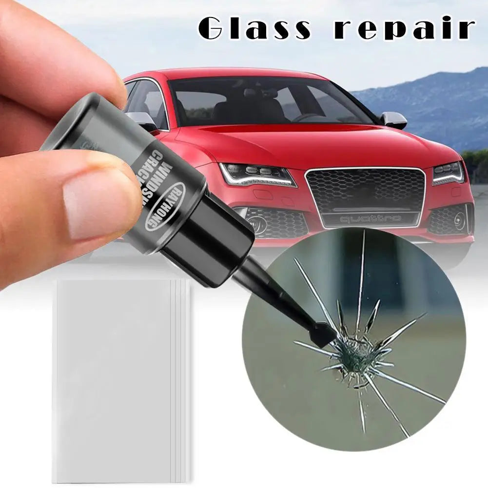 Car Window Windshield Crack Repair tool Fluid DIY Repair Resin Glass Curing Glue Auto Windscreen Scratch Crack Restore Fluid Peaceful Pleasures Health and Wellness Default Title