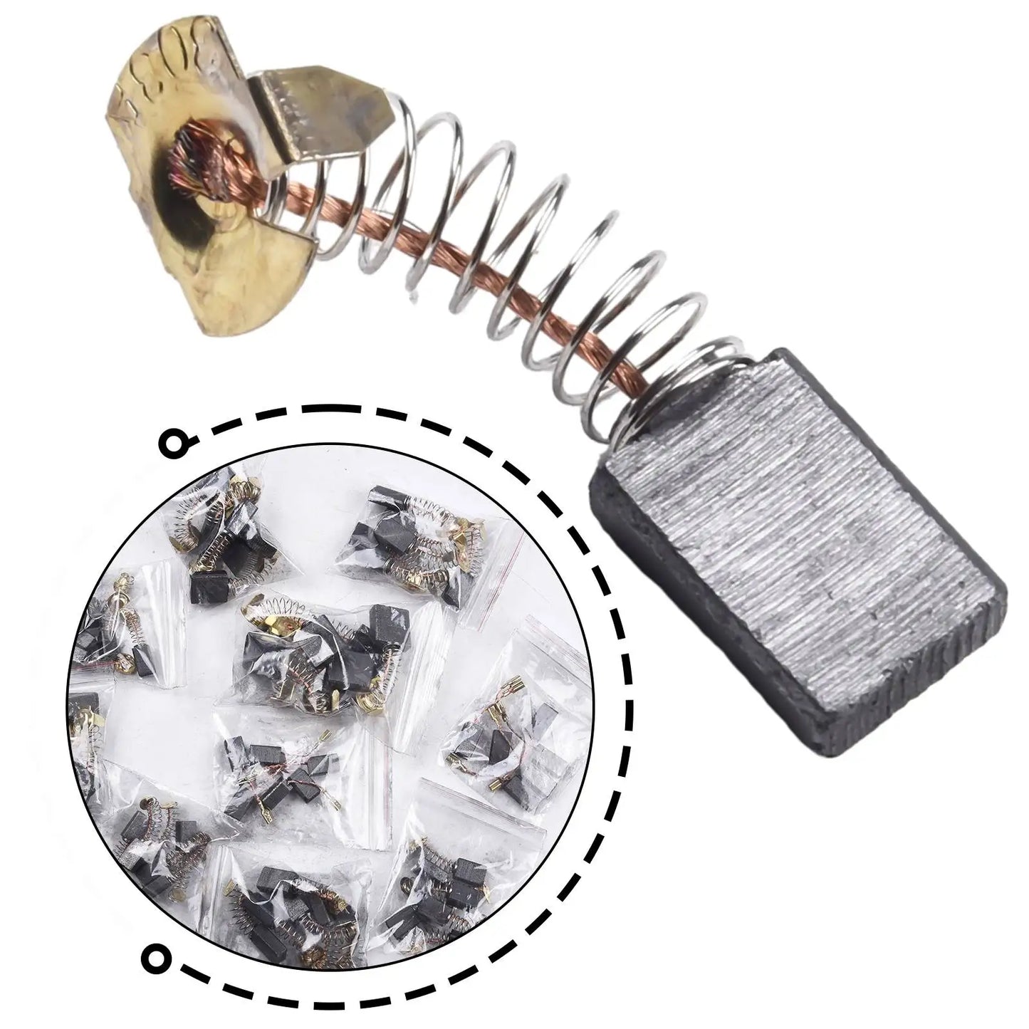 10 Sizes Electric Motor Carbon Brushes Replacement Power Tool Hammer