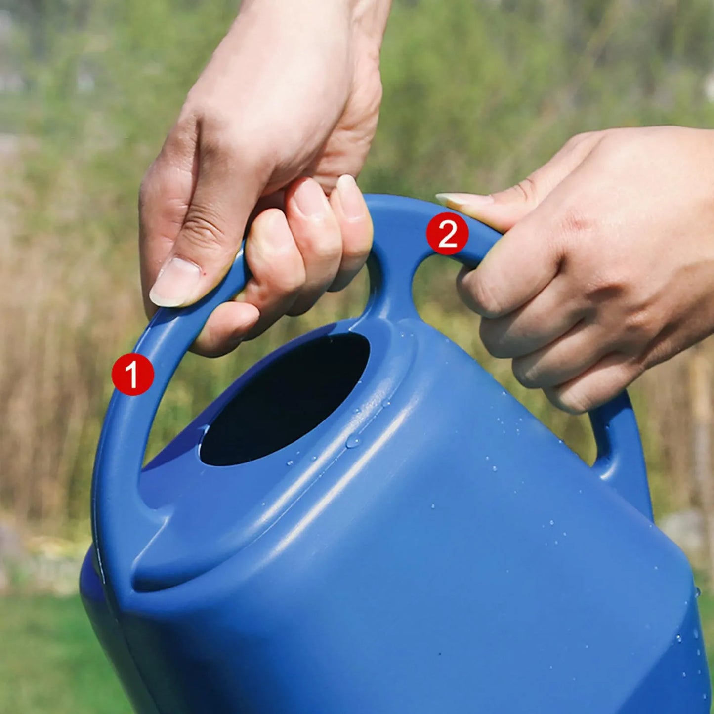 Home Garden 4L Watering Can Long Mouth Large Capacity Plant Sprinkler Garden Tool Lightweight Watering Pot Peaceful Pleasures Health and Wellness