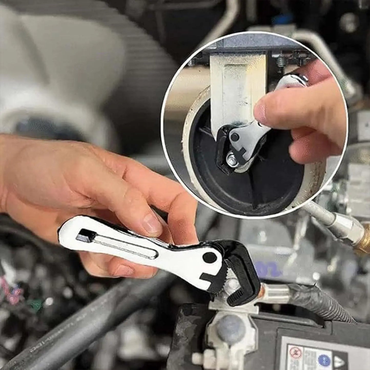 Stubby Adjustable Wrench Non-Slip Short Handle Tool Small Adjustable Wrench For Mechanic Plumbing Home Maintenance Mechanical Peaceful Pleasures Health and Wellness