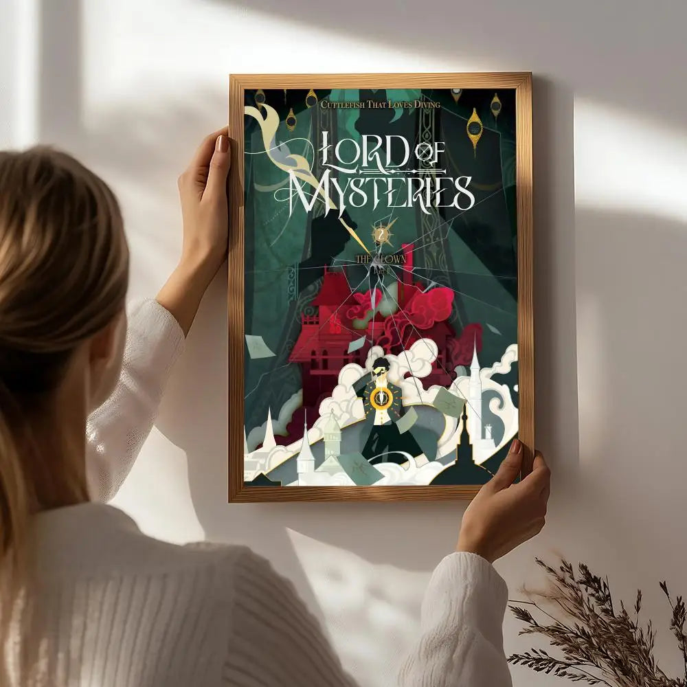 Lord of the Mysteries HD Poster – Self-Adhesive Waterproof Wall Art Wall Poster Decal Peaceful Pleasures Health and Wellness White7 15X20cmNoframe