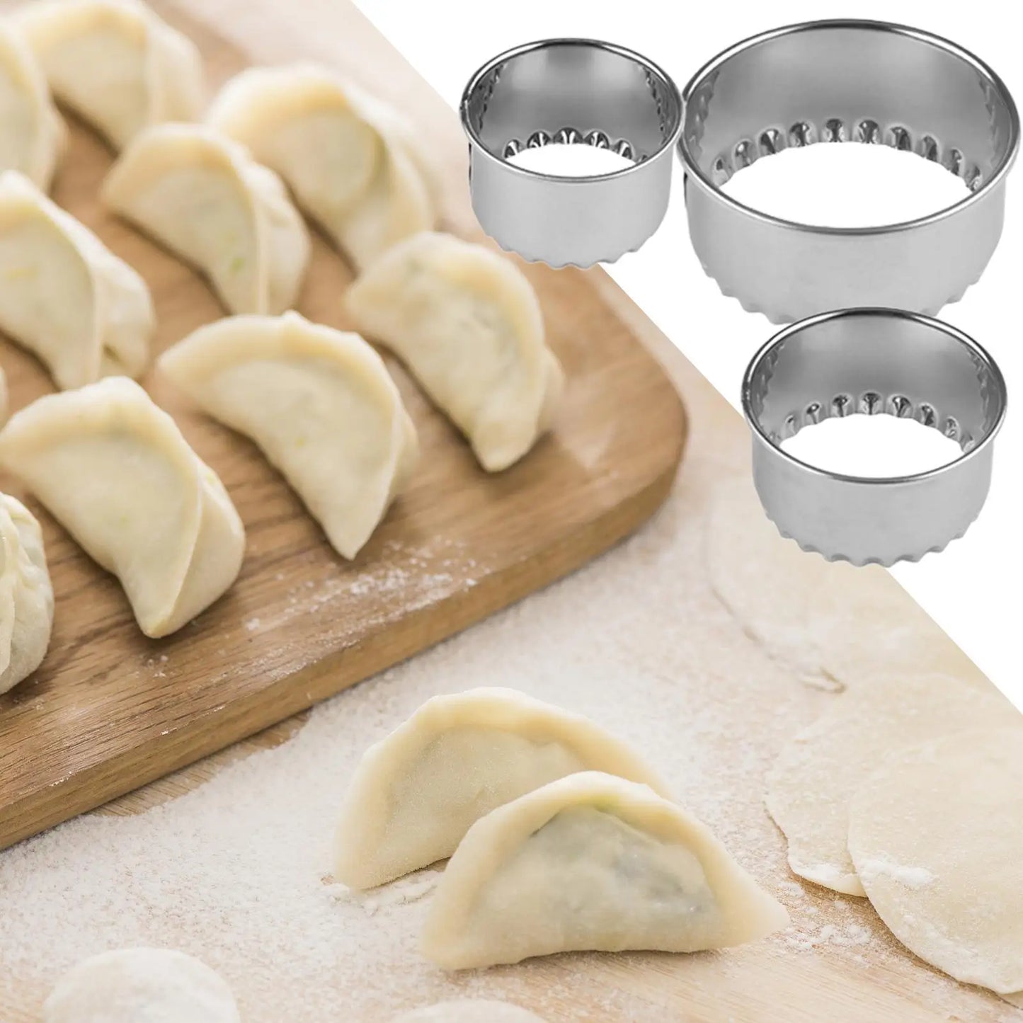 Stainless Steel Round Cookie Cutter & Mousse Ring Mold