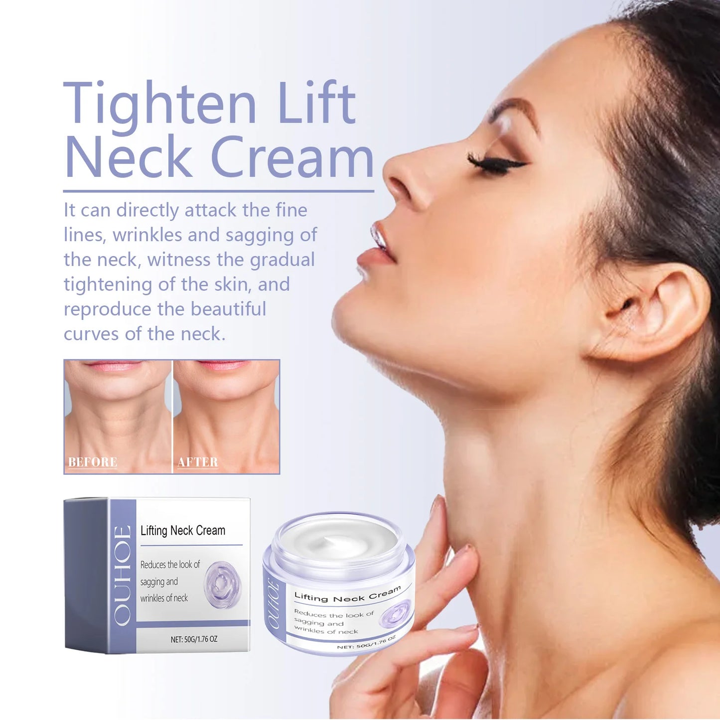 Neck Firming Cream – Anti-Wrinkle Hydrating Treatment 50g