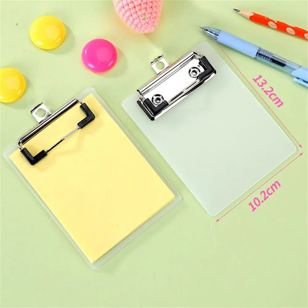Notebooks 50sheets Clipboard Notepads Writing Pad Paper Holder Clip Folder Board Thickened Panel Mini Memo Pad Stationery Peaceful Pleasures Health and Wellness