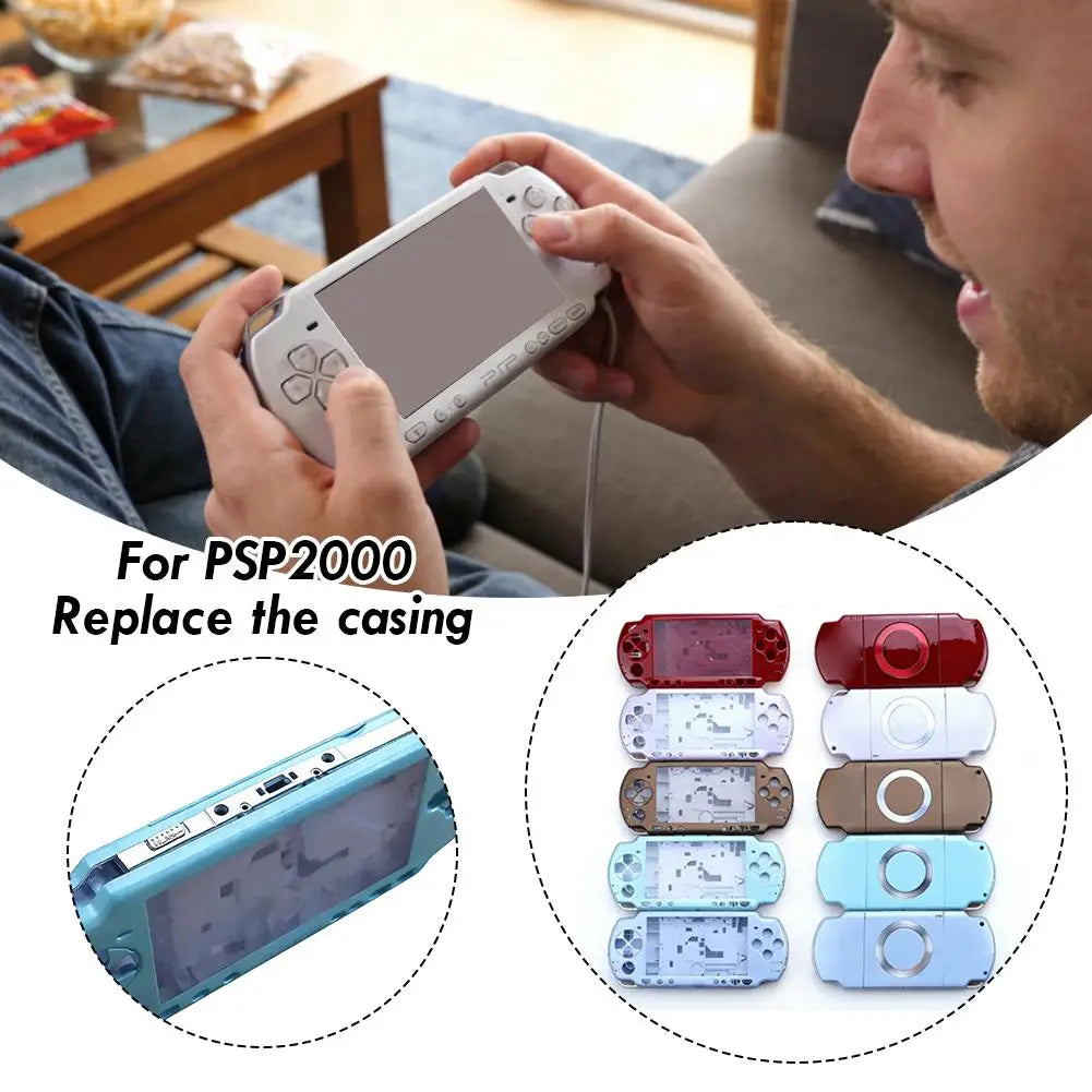 PSP 2000 Full Housing Shell Replacement Case Kit – Multi-Color