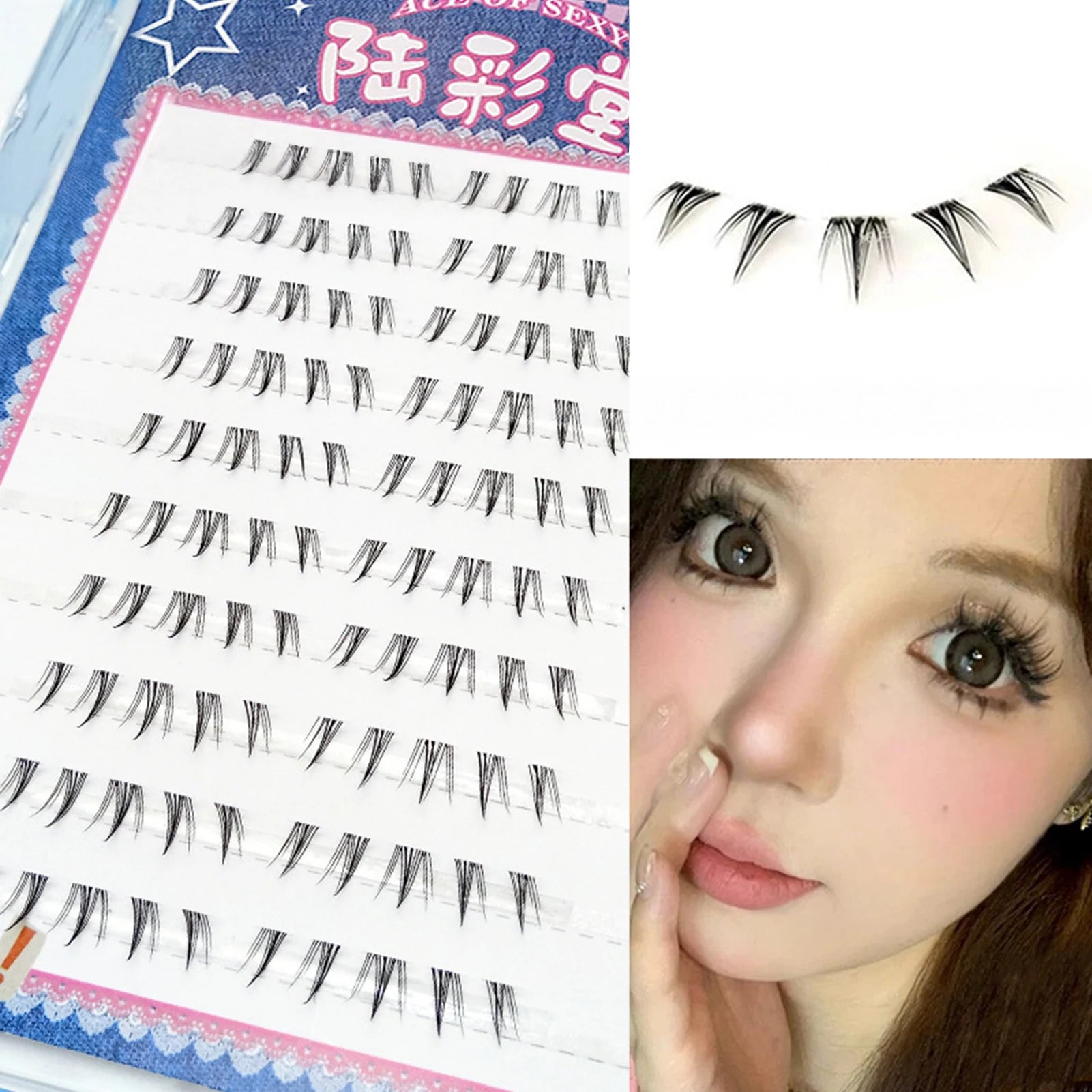 6-7mm Air Lower Eyelashes Fairy Fake Lashes Segmented Natural Under Lashes Manga Bottom Lashes Makeup Eyelash Makeup Tool Peaceful Pleasures Health and Wellness