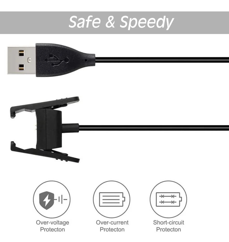 Fitbit Charge 2 USB Replacement Charger Cable | Fitness Tracker Peaceful Pleasures Health and Wellness