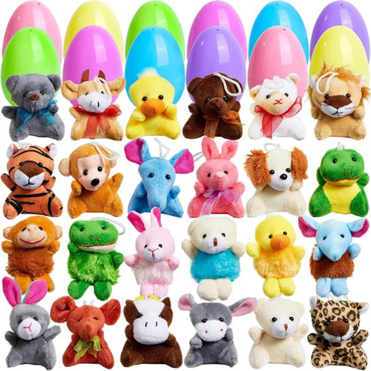 Prefilled Easter Eggs with Plush Animal Toys – 12, 24 or 36 Pack Prefilled Easter Eggs Peaceful Pleasures Health and Wellness
