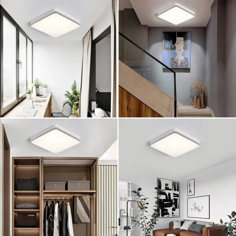 Modern LED Flush Mount Ceiling Light 18W–48W | RUNTOIN