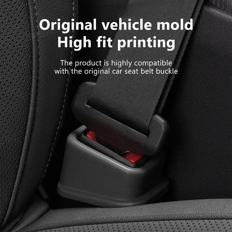 2-Pack Silicone Seat Belt Buckle Holder & Anti-Slip Slot Fixer