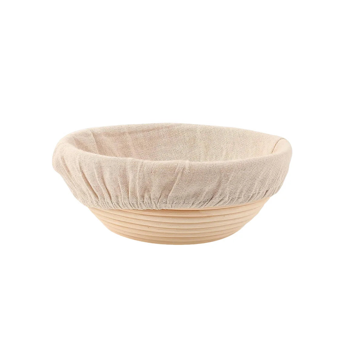 Leeseph Proofing Basket, Bread Proofing Basket + Linen Liner Cloth for Professional & Home Bakers Peaceful Pleasures Health and Wellness Round 20x8cm