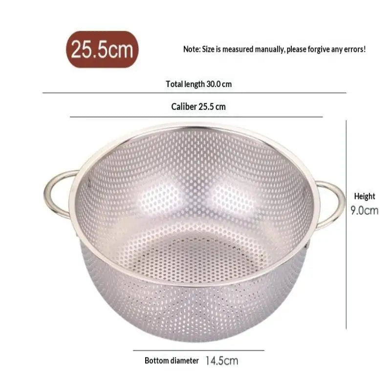 Stainless Steel Mesh Colander Strainer Sieve Basket | 8 Sizes