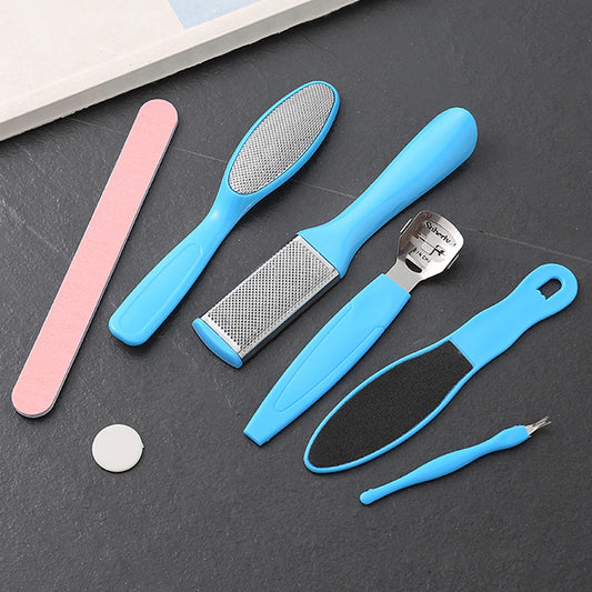 8-Piece Foot File & Callus Remover Kit – Heel & Sole Care Foot Care Tool Set Peaceful Pleasures Health and Wellness