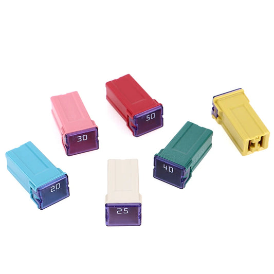 Mini Square Car Fuses 32V 20A–60A with Storage Box | HELTC Automotive Fuse Peaceful Pleasures Health and Wellness