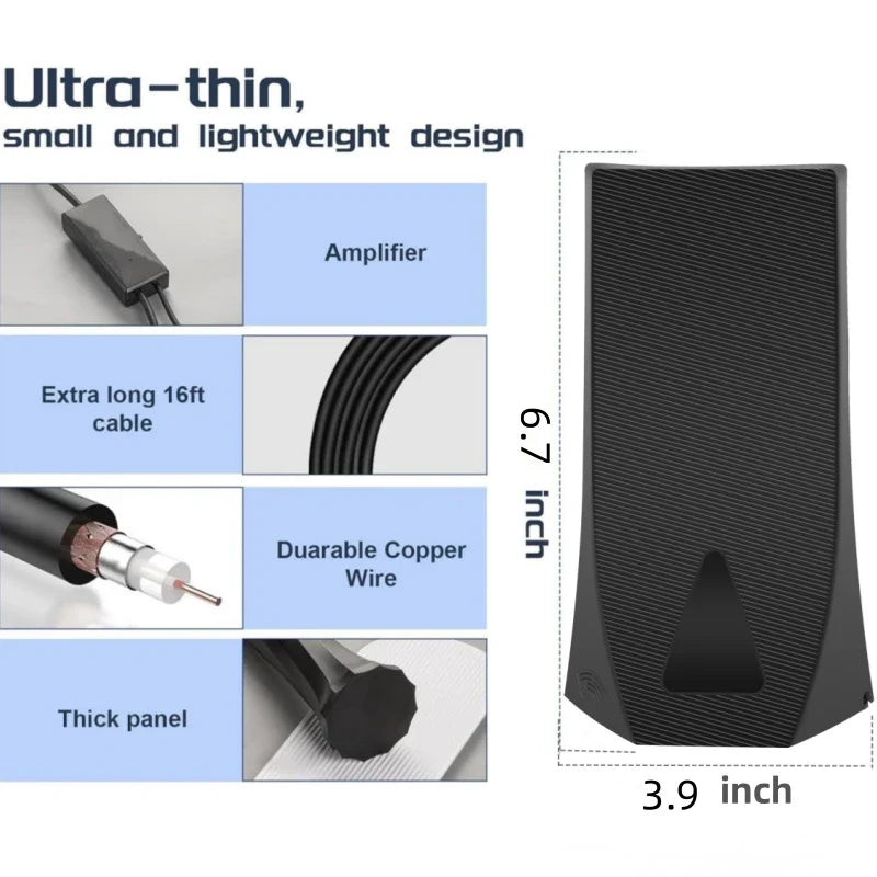 Indoor & Outdoor DVB-T2 HDTV Antenna – HD Digital TV Signal