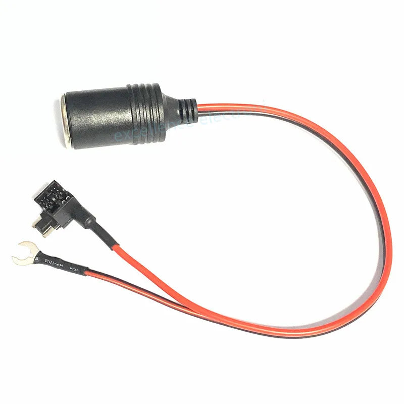 Universal Car Cigarette Lighter Female Socket Small Mini Medium Car Circuit Fuse Box Collector Charger Cable for GPS Dash Cam Peaceful Pleasures Health and Wellness
