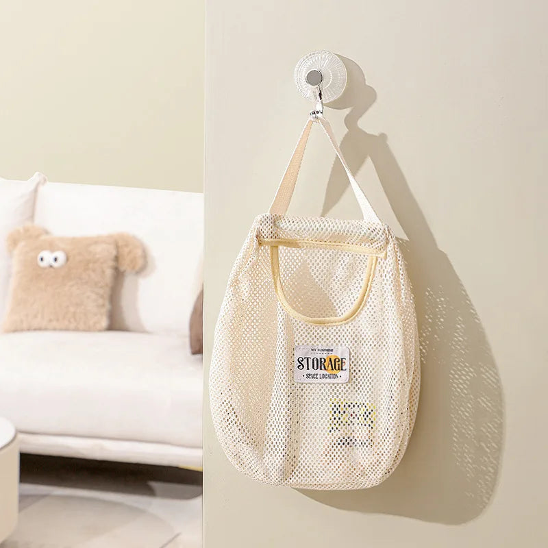 Wall Hanging Mesh Storage Bag – Closet & Wardrobe Organizer