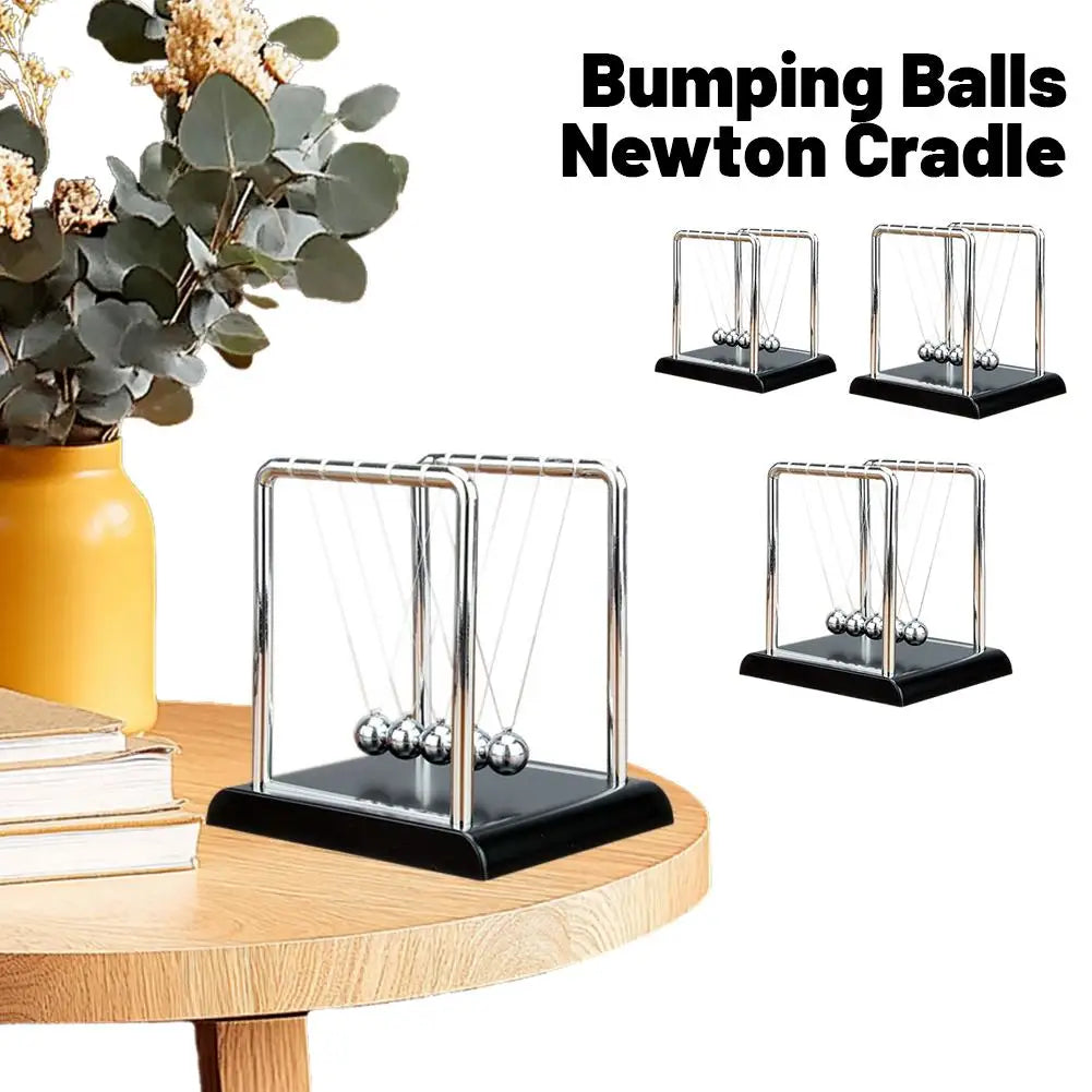 Newton's Cradle Steel Pendulum Toy – Physics Desk Decor