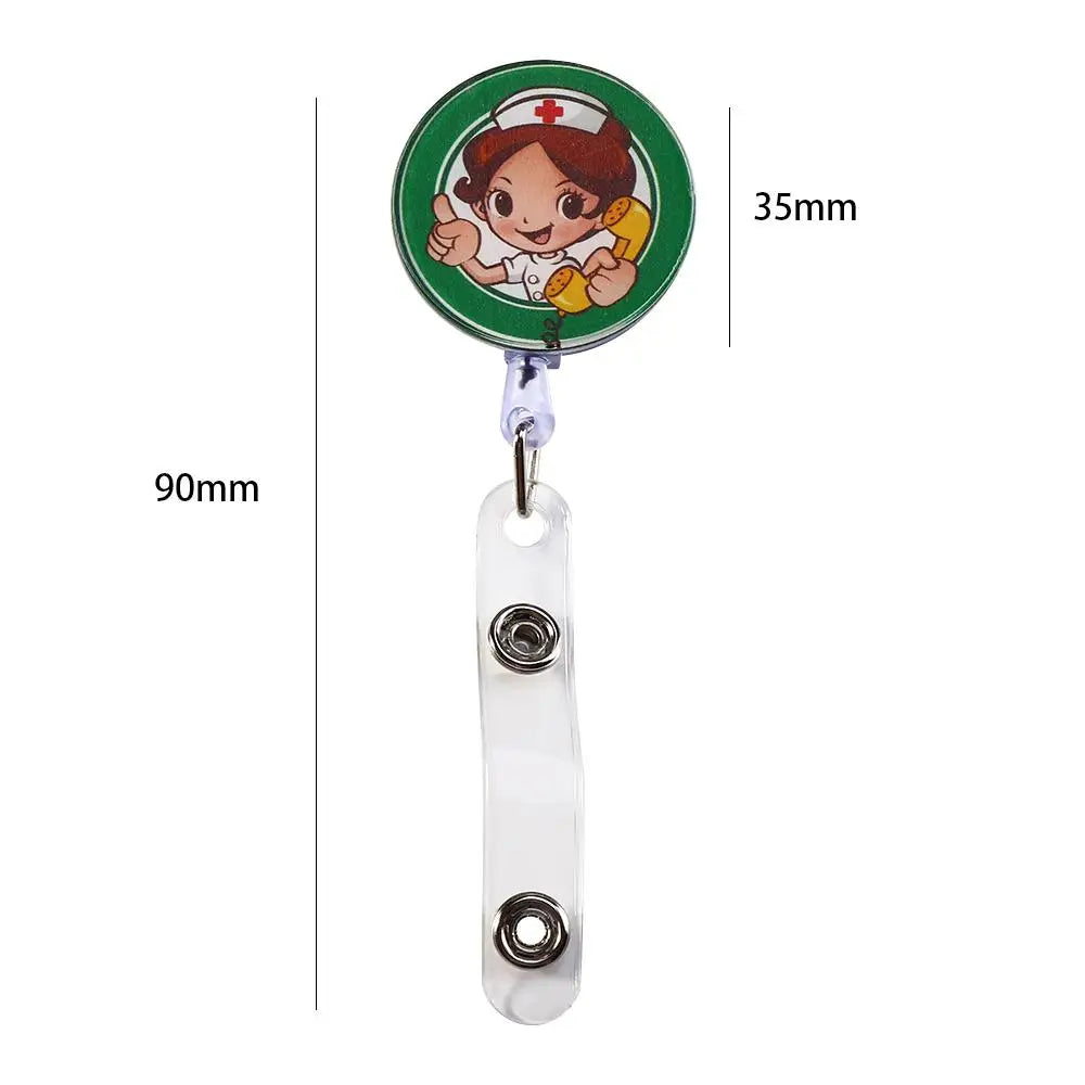 Nurse Exhibiton ID Name Card Badge Reel Doctor Clips Office Supplies Card Holder Clip Badge Holder Clip Name Card Holder Peaceful Pleasures Health and Wellness