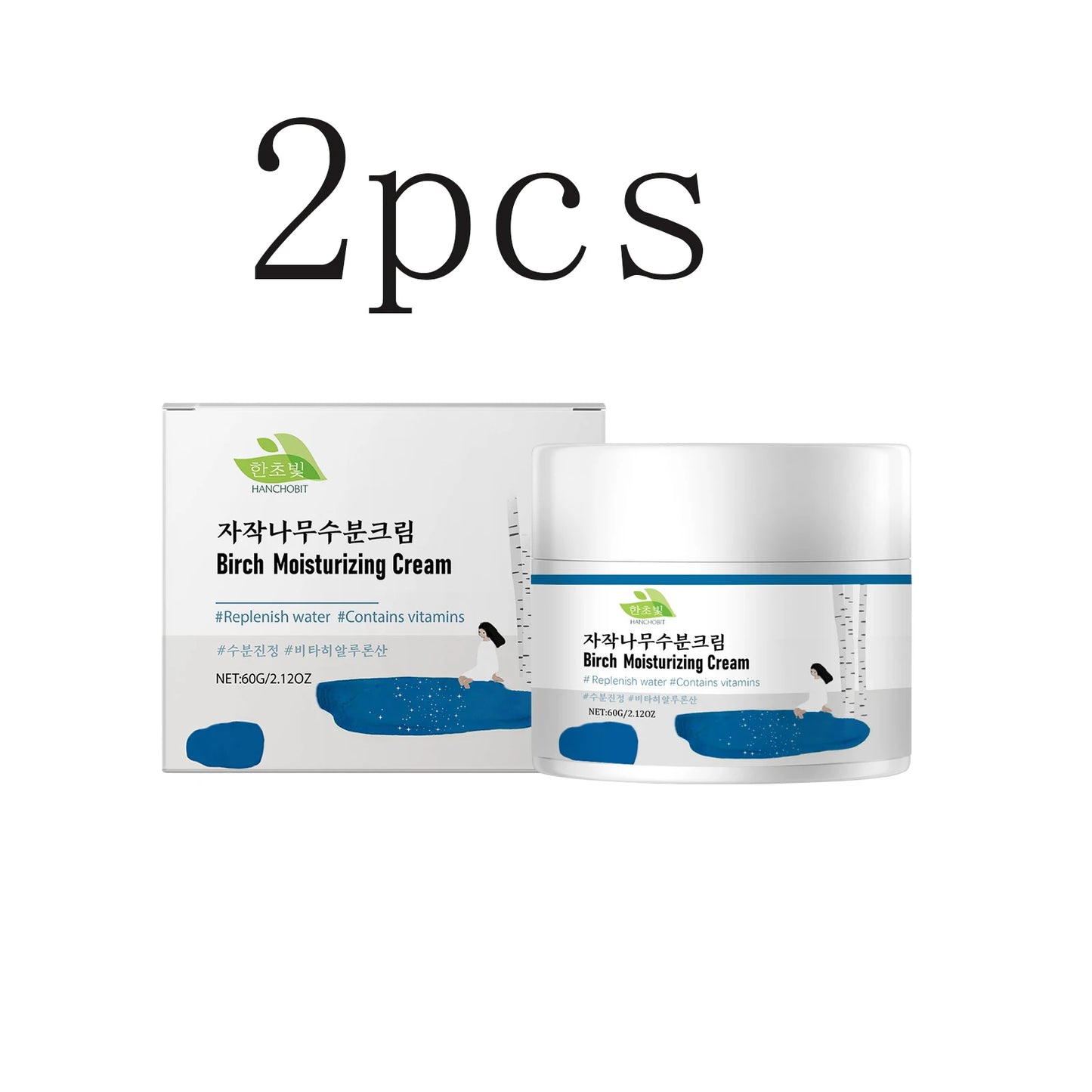 Hanchobit Birch Moisturizing Cream | Brighten & Nourish 60g