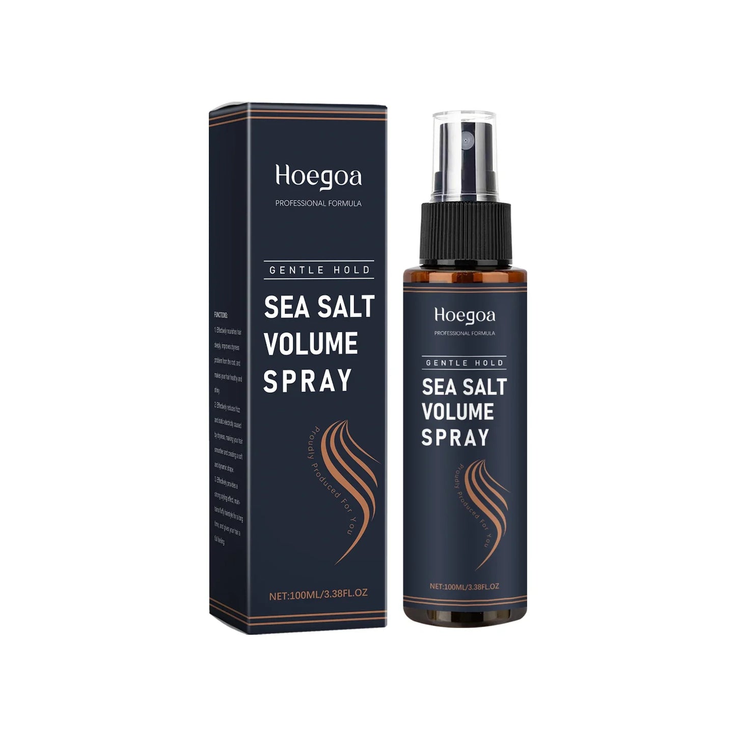 HOEGOA Sea Salt Hair Spray – Volume, Texture & Frizz Control