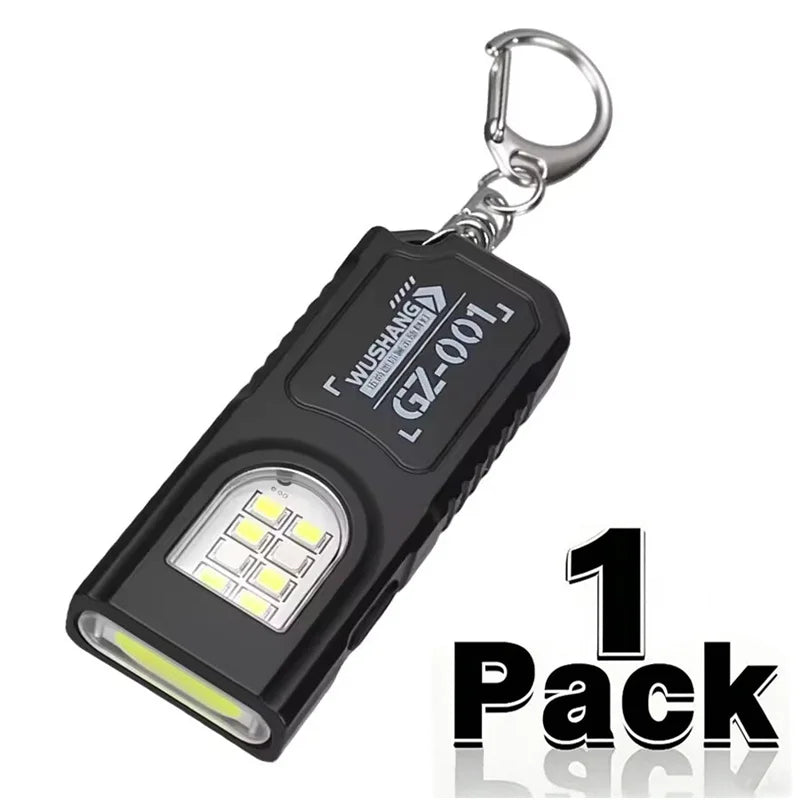 Mikenoon Mini COB LED Keychain Flashlight | USB-C Rechargeable