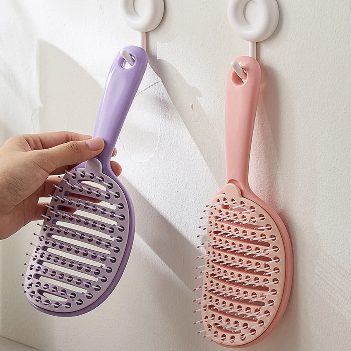 1Pcs Cleaning Net Cover Hair Brush Self Cleaning Hair Brush Salon Hair Massage Scalp Combs Dry Dual Purpose Comb Peaceful Pleasures Health and Wellness