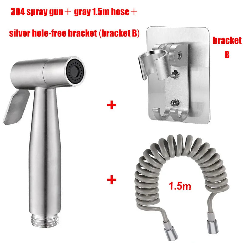 Handheld Bidet Sprayer | 304 Stainless Steel Dual Control Valve